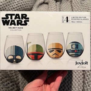 Jolt Star Wars Helmet Hues Drinking Glasses Set